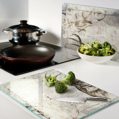 Glass cutting board Deer with antlers