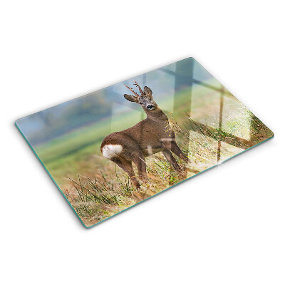 Chopping board Roe deer in its natural habitat