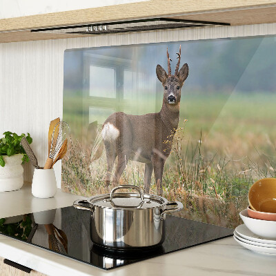 Chopping board Roe deer in its natural habitat