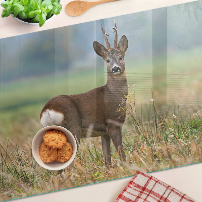Chopping board Roe deer in its natural habitat