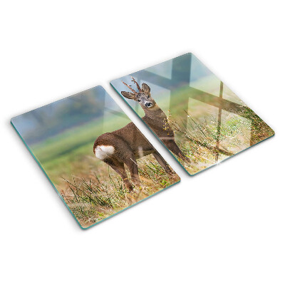 Chopping board Roe deer in its natural habitat