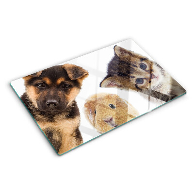 Chopping board Dogs, cats, rabbits