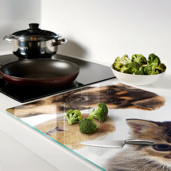 Chopping board Dogs, cats, rabbits