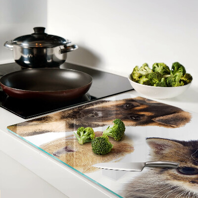 Chopping board Dogs, cats, rabbits