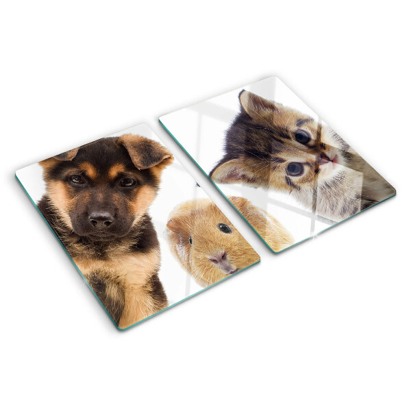 Chopping board Dogs, cats, rabbits