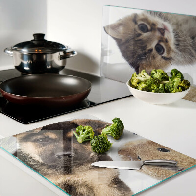 Chopping board Dogs, cats, rabbits