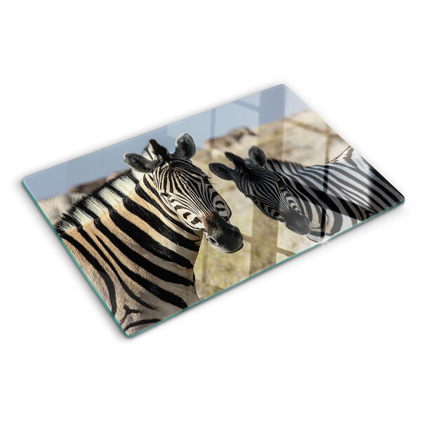 Chopping board Zebras in their natural habitat