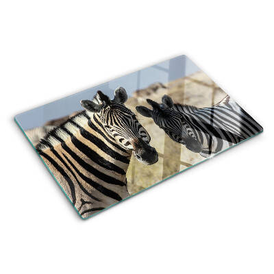 Chopping board Zebras in their natural habitat