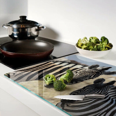 Chopping board Zebras in their natural habitat