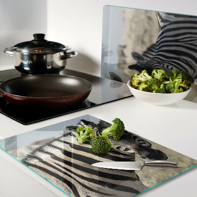 Chopping board Zebras in their natural habitat