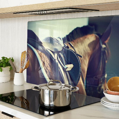 Chopping board glass Horses and equestrian accessories