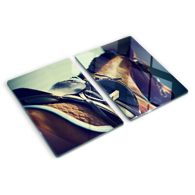 Chopping board glass Horses and equestrian accessories
