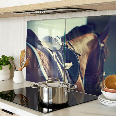 Chopping board glass Horses and equestrian accessories