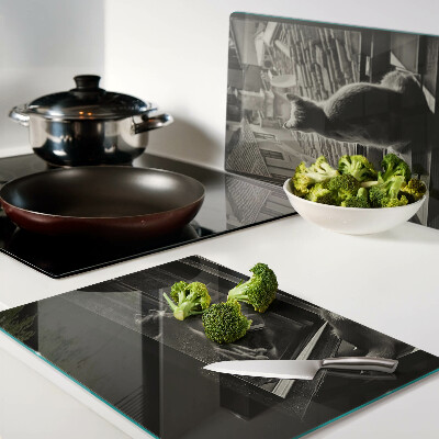 Chopping board Cats at the window