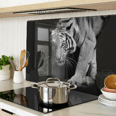 Chopping board Tiger in black and white