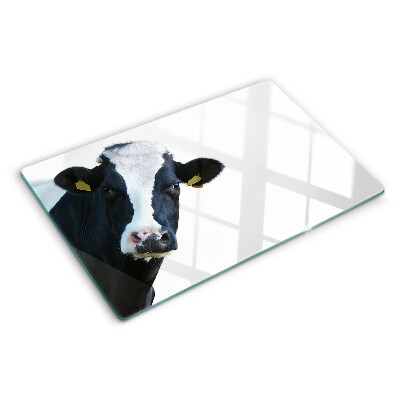 Glass cutting board Interesting cow