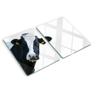 Glass cutting board Interesting cow