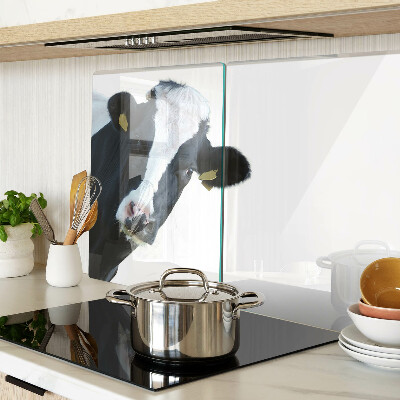 Glass cutting board Interesting cow