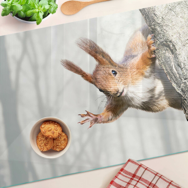Cutting board Squirrel on a branch