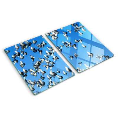 Chopping board Pigeons flying in the sky