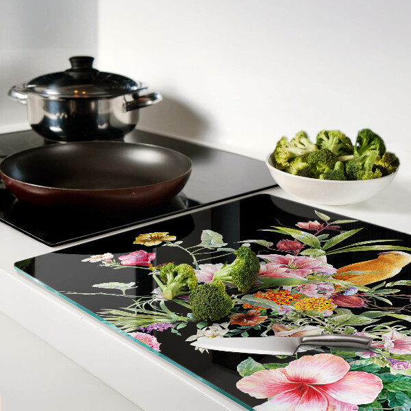 Cutting board Flowers and birds