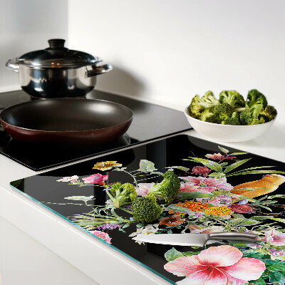Cutting board Flowers and birds