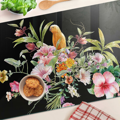 Cutting board Flowers and birds