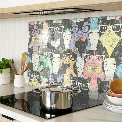 Cutting board Cats with glasses