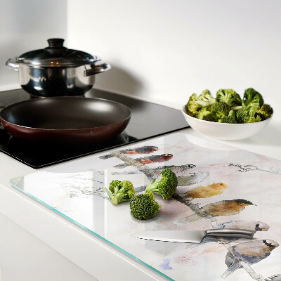 Chopping board Birds on a branch