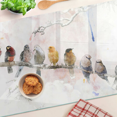 Chopping board Birds on a branch