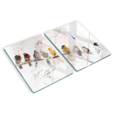Chopping board Birds on a branch