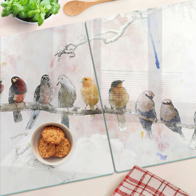 Chopping board Birds on a branch