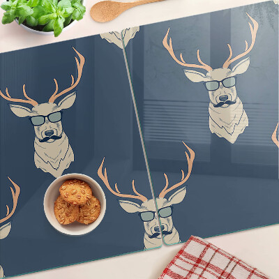 Cutting board Reindeer in sunglasses