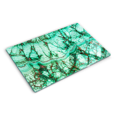 Cutting board Marble in shades of green