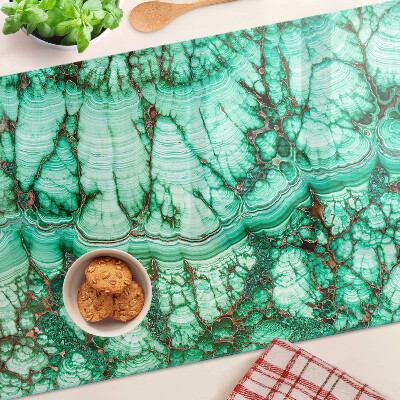 Cutting board Marble in shades of green