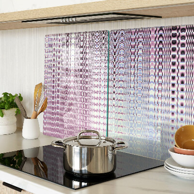 Glass chopping board Waves in shades of pink