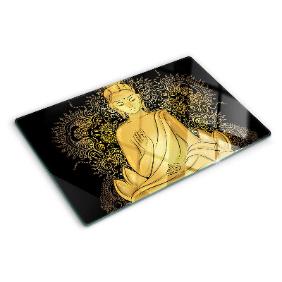 Glass kitchen board Buddha in meditation