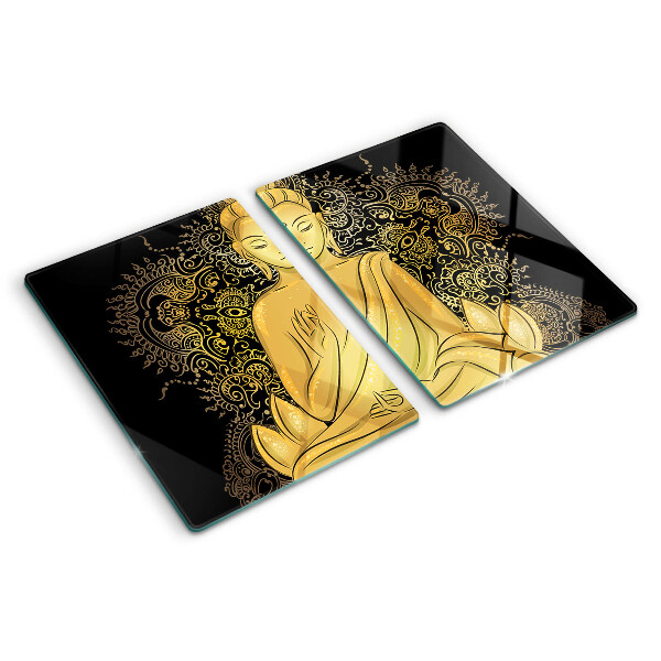 Glass kitchen board Buddha in meditation