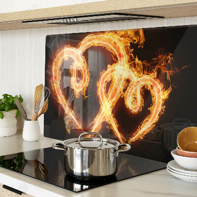 Cutting board Burning heart