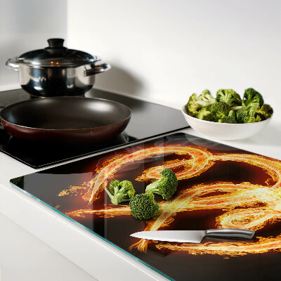 Cutting board Burning heart