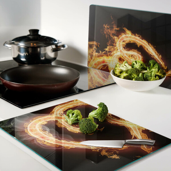 Cutting board Burning heart