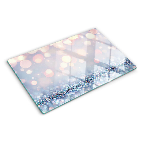Glass cutting board Sparkling lights with a diamond accent