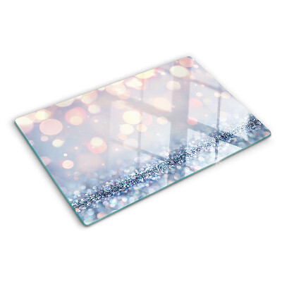 Glass cutting board Sparkling lights with a diamond accent