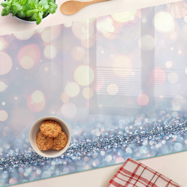 Glass cutting board Sparkling lights with a diamond accent