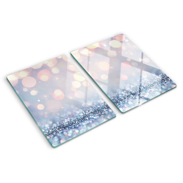 Glass cutting board Sparkling lights with a diamond accent
