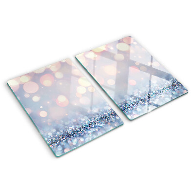Glass cutting board Sparkling lights with a diamond accent