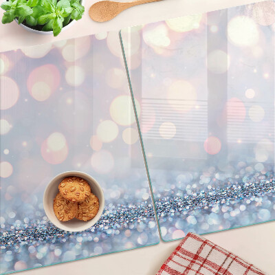 Glass cutting board Sparkling lights with a diamond accent