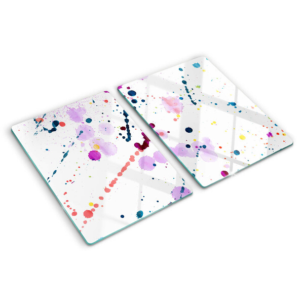 Glass kitchen board Abstract style paint splashes