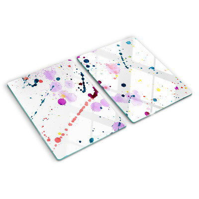 Glass kitchen board Abstract style paint splashes