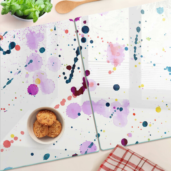Glass kitchen board Abstract style paint splashes